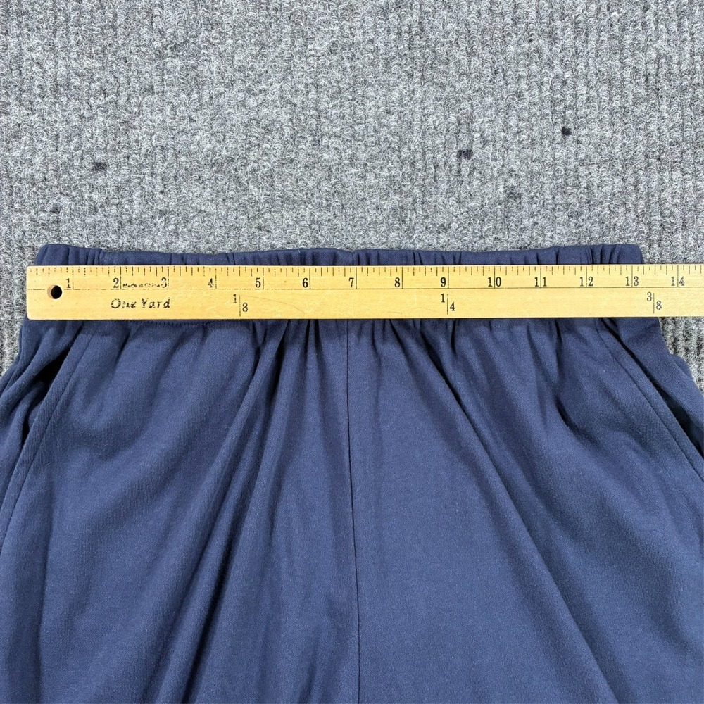 Woman Within Size 14/16 Petite Blue Pull On Pants Elastic Waist Straight Leg - Picture 5 of 9